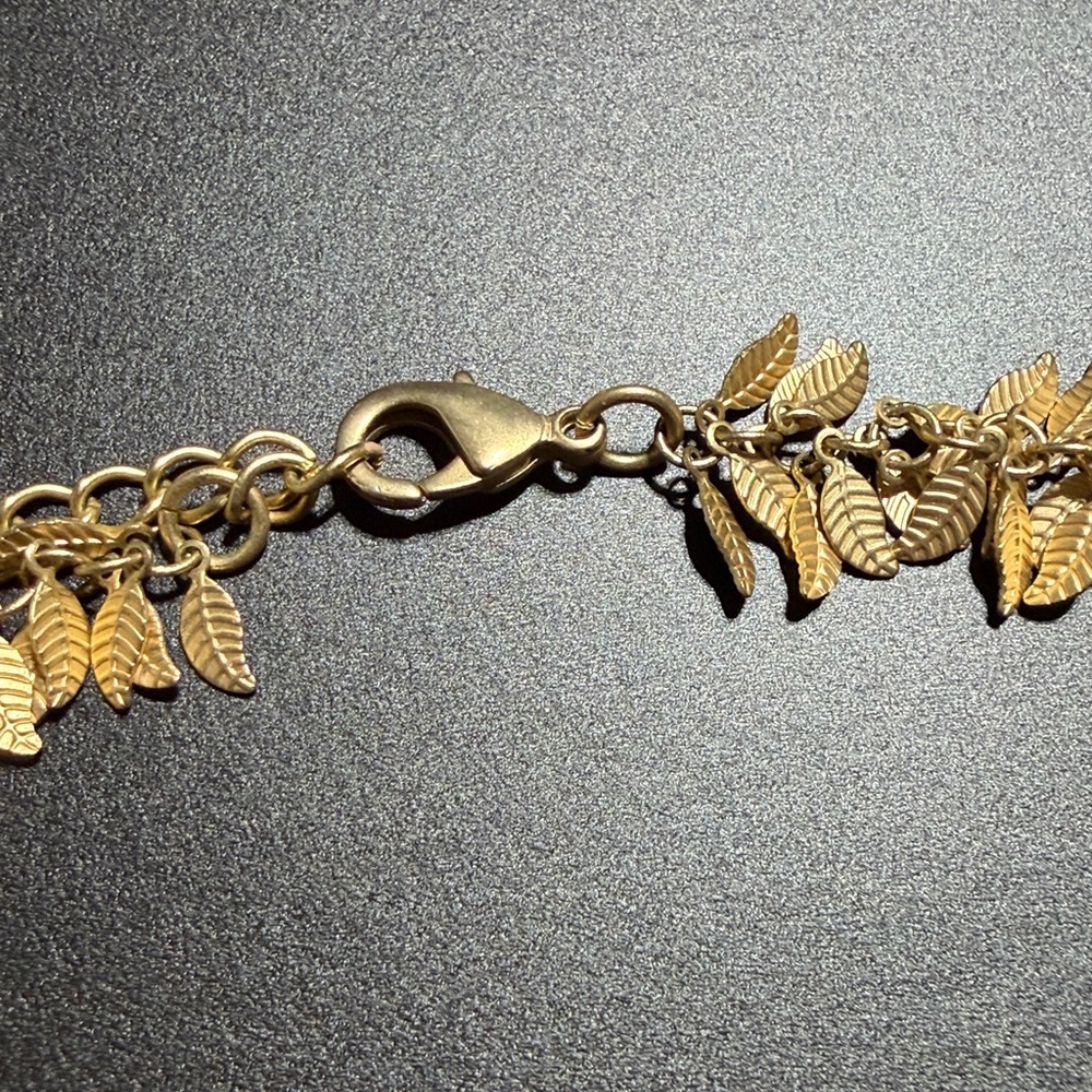 Stephanie Wolf Gold Leaf Multi-Strand Women's Necklace - Picture 4 of 6